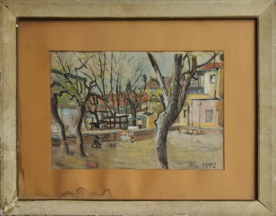 KURT ZINGER - Technique: WATERCOLOR Size: 31x45 Date: 1954