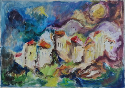 BRACHA BENJAMINI - Technique: OIL ON CANVAS Size: 50X70