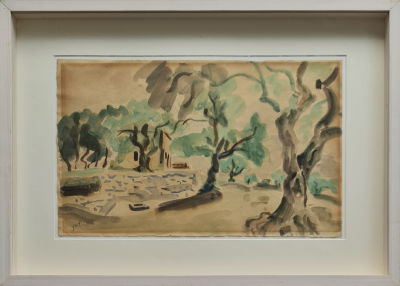 SHIMSHON HOLTZMAN - Technique: WATERCOLOR Size: 31x48