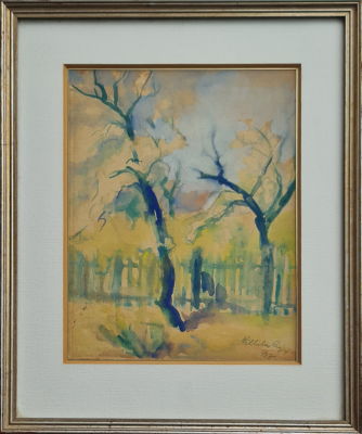 LUIZA WILHELM - Technique: WATERCOLOR Size: 40x30 Date: 1947