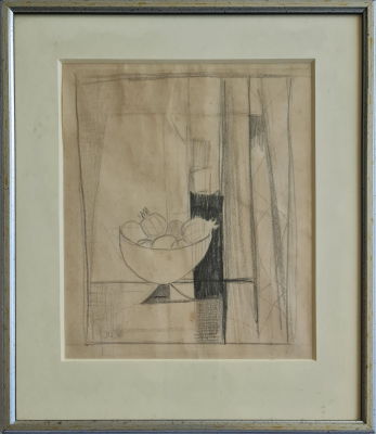 AVRAHAM NATON - Technique: CHARCOAL AND PENCIL Size: 23x19