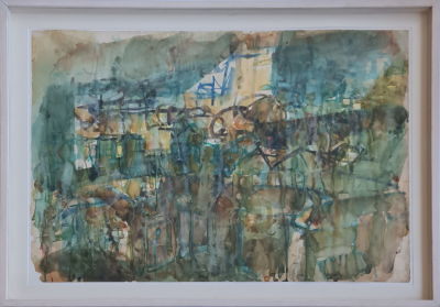 ELIAHU GAT - Technique: WATERCOLOR Size: 70X100