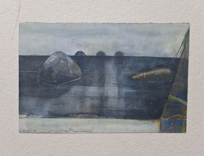 RAANAN LEVY - Technique: GOUACHE ON CARDBOARD Size: 30x45 Date: 1984