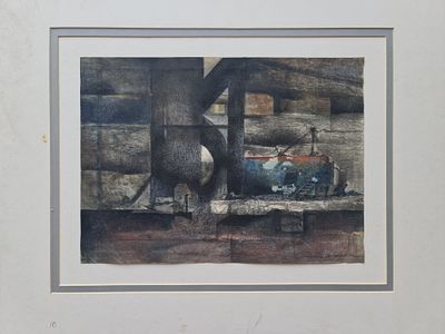 RAANAN LEVY - Technique: GOUACHE AND DRAWING Size: 26x36