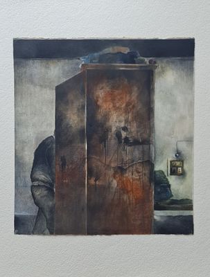 RAANAN LEVY - Technique: MIX MEDIA Size: 57x52 Date: 1982