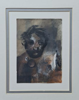 RAANAN LEVY - Technique: GOUACHE Size: 24x17 Date: 1977