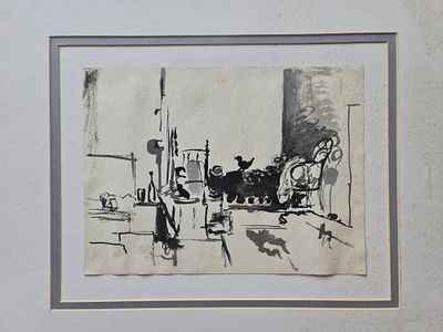 RAANAN LEVY - Technique: INK AND GOUACHE Size: 23x31