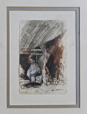 RAANAN LEVY - Technique: MIX MEDIA Size: 21x14 Date: 1977