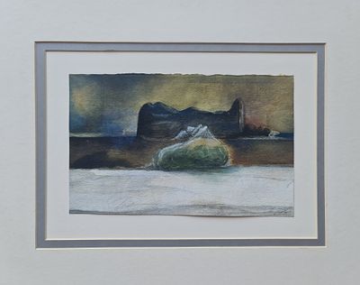 RAANAN LEVY - Technique: GOUACHE AND PASTEL Size: 16x26 Date: 1980