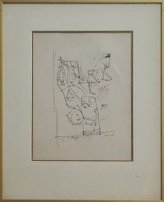 YOSL BERGNER - Technique: DRAWING Size: 32X24