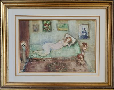 YOSEF KOSSONOGI - 
* . 
. Technique: GOUACHE Size: 34X49