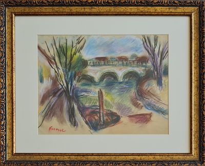 ITZHAK FRENKEL FRENEL - 
* . 
. Technique: PASTEL Size: 25x32