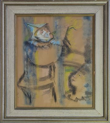 ITZHAK FRENKEL FRENEL - 
* . 
. Technique: PASTEL Size: 50X40