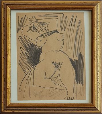 MARCEL JANCO - 
* . 
. Technique: MARKER Size: 19X14 Date: 1956