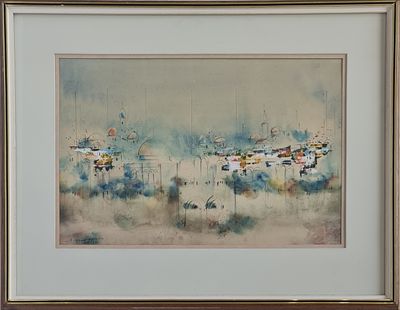 EDUARD BEN AVRAHAM - 
* . 
. Technique: WATERCOLOR AND INK Size: 31X48