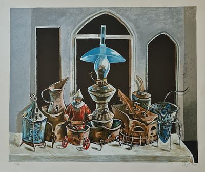 YOSL BERGNER - 
* . 
. Technique: LITHO SIGNED BY HAND Size: 58x80