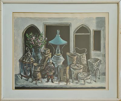 YOSL BERGNER - 
* . 
. Technique: LITHO SIGNED BY HAND Size: 65X77