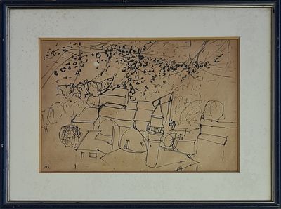 ELIAHU GAT - 
* . 
. Technique: MARKER Size: 31X45