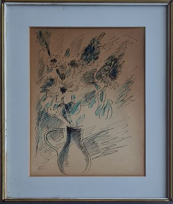 DAVID HENDLER - 
* . 
. Technique: WATERCOLOR Size: 48x33