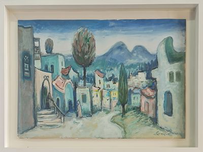 MORDECHAI ARIELI - Technique: GOUACHE Size: 50X70