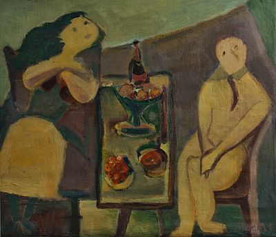 DAVID MESSER - Technique: OIL ON CANVAS Size: 46x55