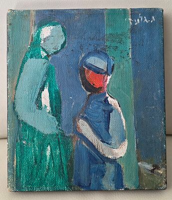 AHARON GILADI - Technique: OIL ON CANVAS Size: 19X22