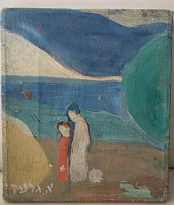 AHARON GILADI - Technique: OIL ON CANVAS Size: 19X22