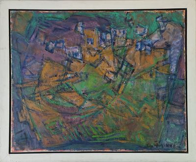 YEHUDIT HAR EVEN - Technique: OIL ON CANVAS Size: 80X100 Date: 1995