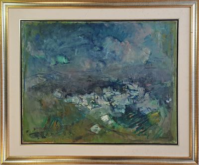 YEHUDIT HAR EVEN - Technique: OIL ON CANVAS Size: 73X92 Date: 1977