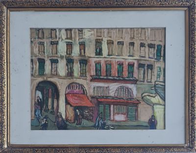 PINKAS MORENO - Technique: OIL AND PASTEL Size: 48X64