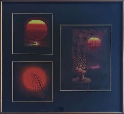 SHRAGA ALONI - Technique: OIL ON PAPER Size: 57X51