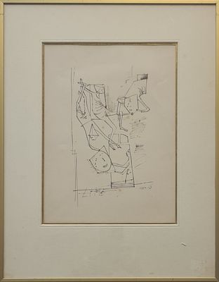 YOSL BERGNER - Technique: DRAWING Size: 32x24