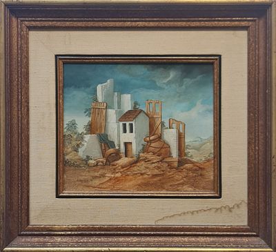 MONI LEIBOVITZ - Technique: OIL ON PAPER CANVAS Size: 27x31