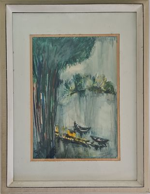 YOSSEF KOSSONOGI - Technique: WATERCOLOR Size: 50x35