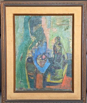 MOSHE ROSENTHALIS - Technique: OIL ON CANVAS Size: 65X50