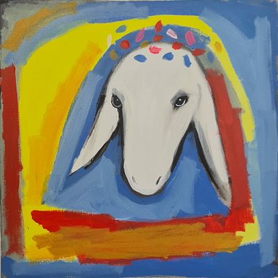 MENASHE KADISHMAN - Technique: ACRYLIC ON CANVAS Size: 40x40