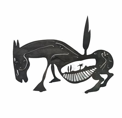 MENASHE KADISHMAN - Technique: IRON SCULPRURE Size: 50X71