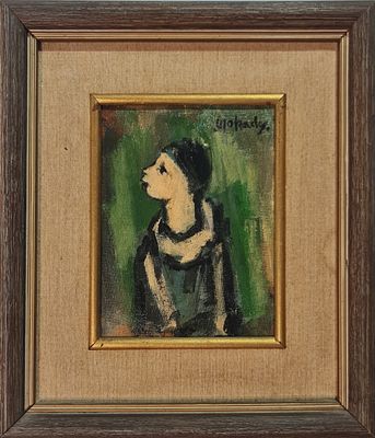 MOSHE MOKADY - Technique: OIL ON ARTIST BOARD Size: 20x16