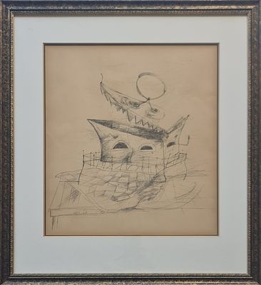 YOSL BERGNER - Technique: DRAWING Size: 46x40