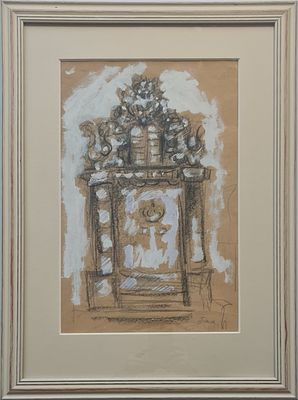 YAACOV WEXLER - Technique: CHARCOAL Size: 47x30