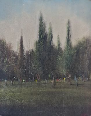 YARON COHEN - Technique: OIL ON CARDBOARD Size: 36x28 Date: 2021