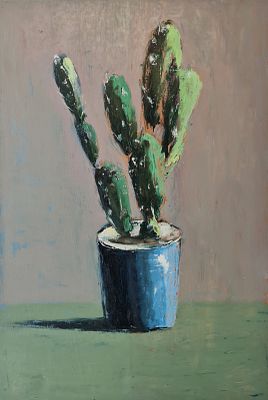 YARON COHEN - Technique: OIL ON WOOD Size: 64x43 Date: 2025