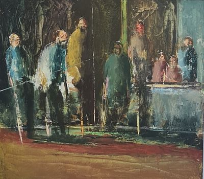 YARON COHEN - Technique: OIL ON WOOD Size: 48x53 Date: 2020