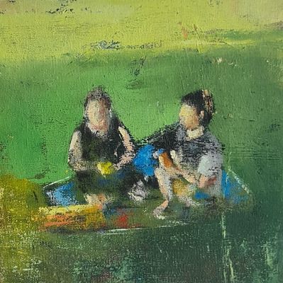 YARON COHEN - Technique: OIL ON ARTIST BOARD Size: 20x20