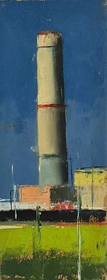 YARON COHEN - Technique: OIL ON WOOD Size: 31x12 Date: 2025