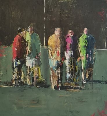 YARON COHEN - Technique: OIL ON WOOD Size: 53x48 Date: 2021