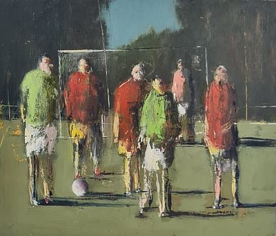 YARON COHEN - Technique: OIL ON WOOD Size: 41x47 Date: 2022