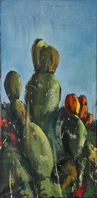 YARON COHEN - Technique: OIL ON CANVAS Size: 60x30 Date: 2025