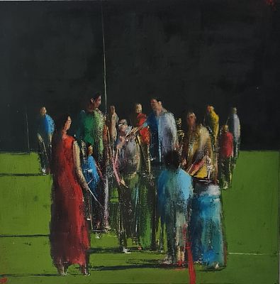 YARON COHEN - Technique: OIL ON CANVAS Size: 80x80 Date: 2022
