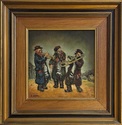 SHMUEL GOLDSHTEIN - Technique: OIL ON WOOD Size: 28x28
